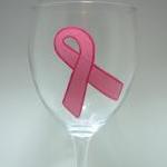 Pink Ribbon Handpainted Win..