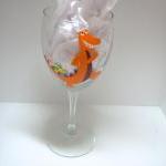 VA Tech Wine Glass Tailgait..