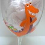 VA Tech Wine Glass Tailgait..