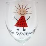 Handpainted Ms. Wolfpack Wi..