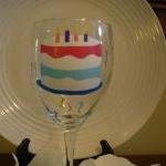 Birthday Wine Glass Handpai..