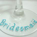 Bridesmaid Wine Glass Handp..