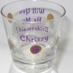 Bridesmaid Shot Glass Handp..