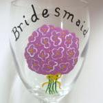 Bridesmaid Wine Glass Handp..