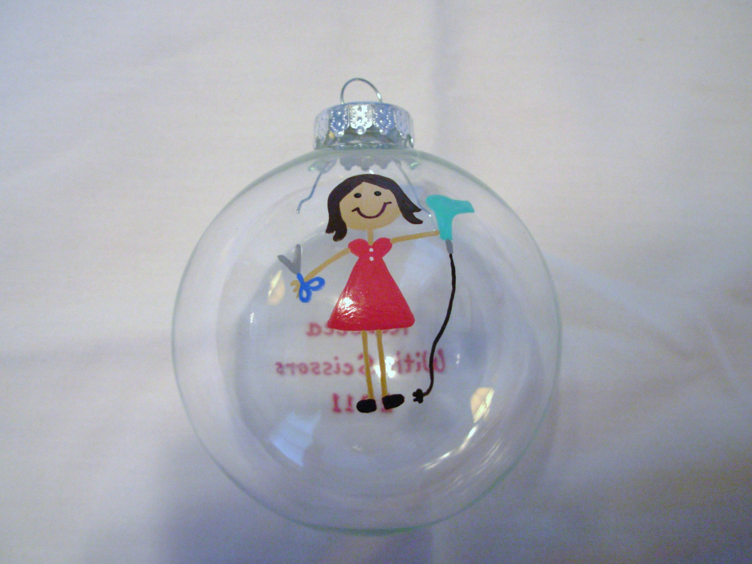 handpainted hairdresser ornament reserved for mapsmom on handpainted hairdresser ornament reserved for mapsmom on